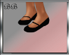 {BB} FlatStrapBlackShoe