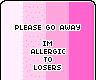 *R*allergic to losers