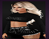 Black Glitter Top Ladies Jeans Outfit