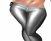 Silver leather pants RL