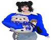 MY Blue Snowman & Ava