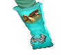 *F70 Teal Cowgirl Boot K