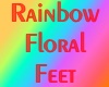 6v3| Rainbow Floral Feet