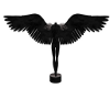 sculture ange noir