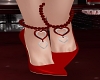 Heart Ruby Anklets F & B