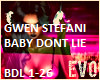 BabyDontLie Gwen Stefani