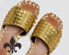 golden BV sandals|IRIS