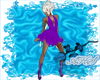 Purple Frilly Dress