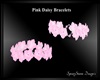 Pink Daisy Bracelets R&L