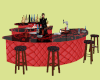 RED AND BLACK CURVED BAR