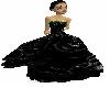 black rose gown