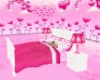Pink Heart Parent Bed