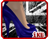 sleek blue heels