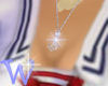 *W* Sailor Girl Necklace