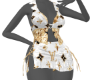 *LV*White/Gold Jeans Set