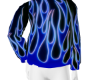 Blue Fire Hoodie M