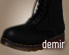 [D] Bomber black boots