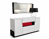 Blk/White Dresser w/ Mir