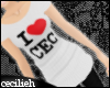 ! iheartcec long tee