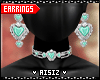 Ashe Vday Earrings Teal