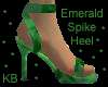 Emerald Spiked Heel