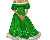 christmas gown  green