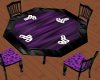 Black&purple poker table