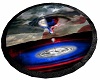 America Cry's Round Rug