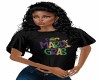 BLACK *MARDI GRAS(  TEE