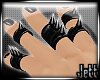 Jett - Black Metal Rings