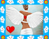 Cupid Sexy Valentine Love Hearts White Angel Costume Tall3