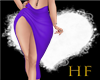 ^HF^ Purple Slit Skirt