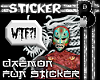 Daemon Fun Sticker