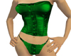 Green Leather Corset