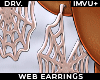 ! DRV spider web earring