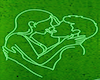 Kissing Neon Green