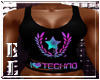 Techno top pink blue 