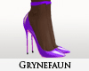 Purple pink heels nylons