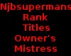 Rank Titles OwndMistress
