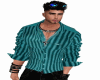 llzM. Shirt Stripes Teal