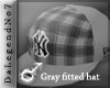 [BE] Gray fitted hat