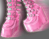 Femboy Goth Pink Boots