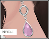 Wings earrings baby pink