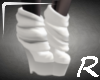 [R] white PVC boots