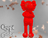 Red Kaws Statue V2