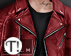 T! Burgundy Biker Jacket