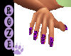 *R* Purple Leopard Nails