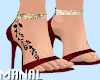 red gold henna heels
