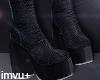 $ Black Jean Boots