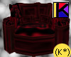 (K*) Cuddle Sofa  red/bl